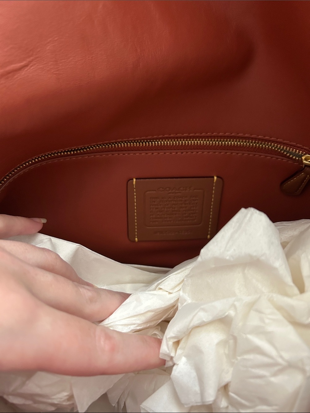 Coach chelsea 36 in suede clay / brass - Picture 9 of 12